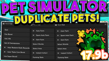 OP Pet Simulator X Script/Hack GUI: Auto Farm, Auto Hatch, Dupe Pets!