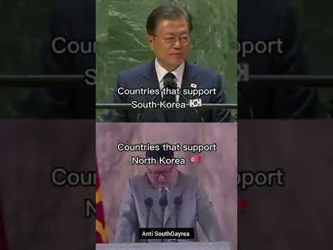 Kuzey kore'yi destekleyen ülkeler 🇰🇵 vs Güney Kore'yi destekleyen ülkeler 🇰🇷
