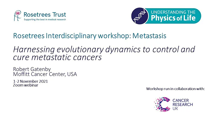 Robert Gatenby (Moffitt) 'Harnessing evolutionary dynamics to control & cure metastatic cancers'