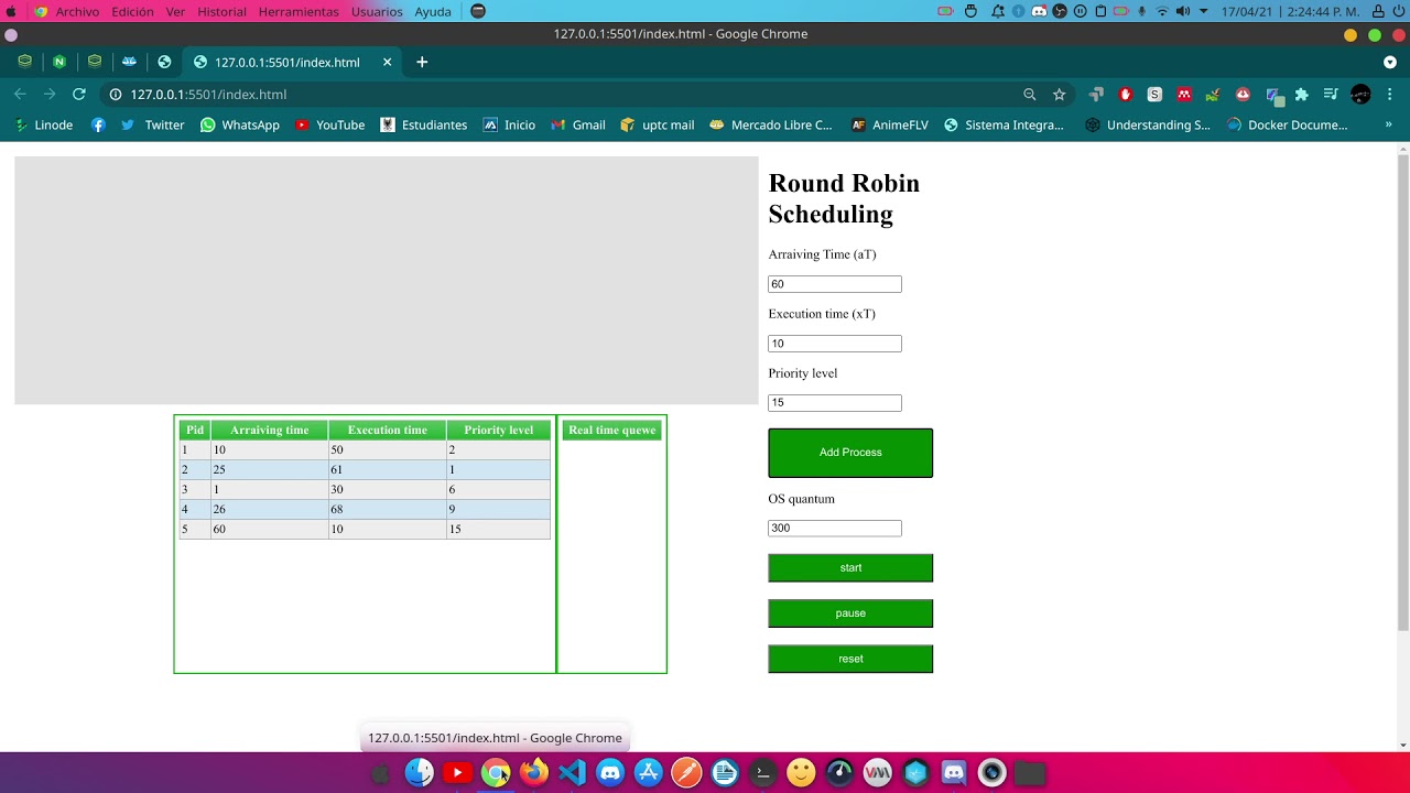 Scheduling Round robin con prioridad, Sistemas operativos Ejemplo en ...