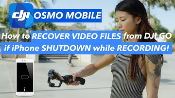 How to RECOVER VIDEO FILES from DJI GO if iPhone shutdown in use [OSMO MOBILE]