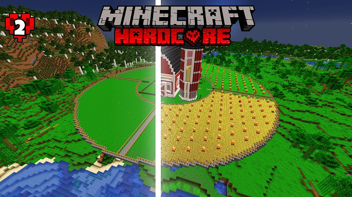 I Built THE ULTIMATE CROPS FARM in Minecraft Hardcore!