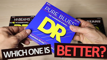 DR Hi Beams / Fat Beams / Pure Blues comparison - bass strings