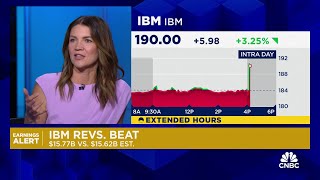 IBM shares jump on revenue and earnings beat