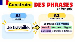 Master Sentence Formation in French | Build French Sentences | From A1 to A2