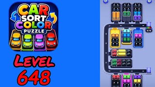 Car Sort Color Puzzle Level 648 Walkthrough