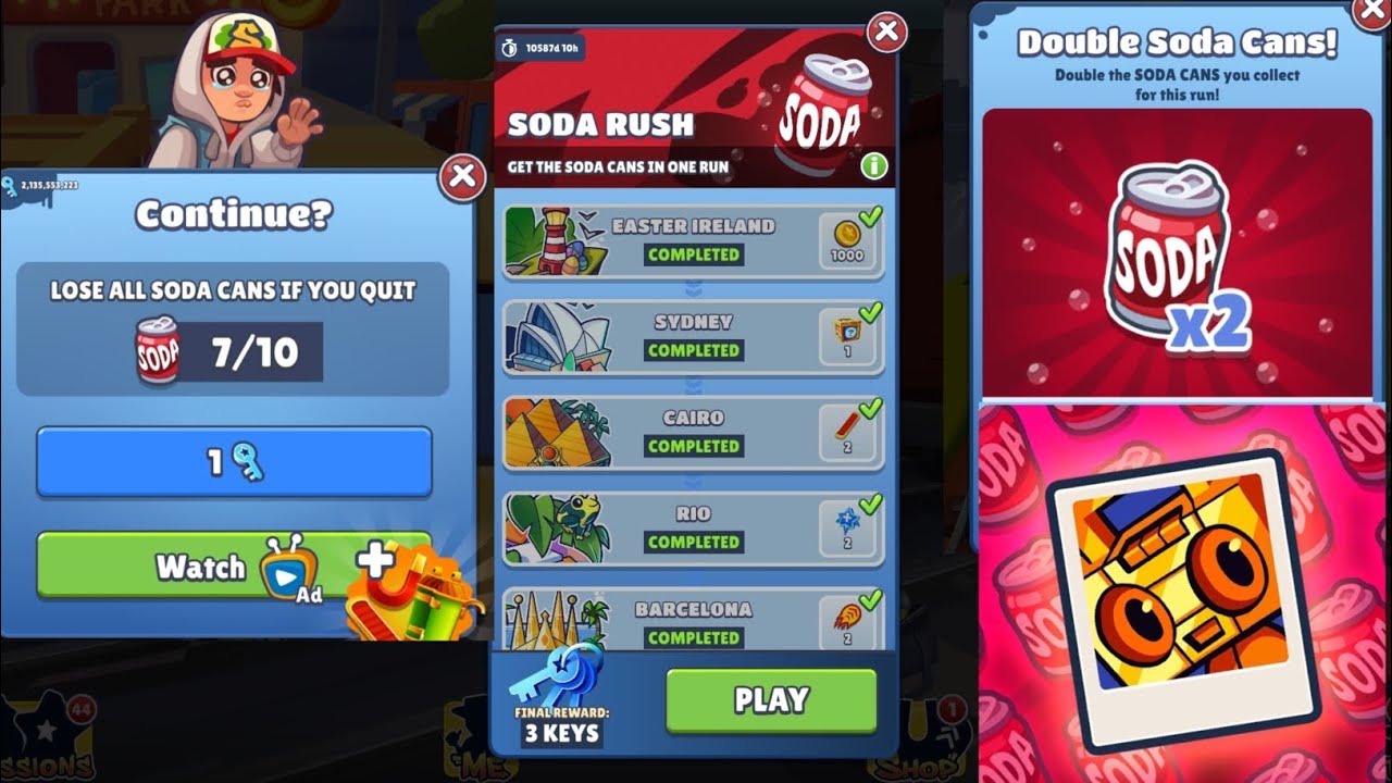 subway surfers soda rush update 2026 | soda rush event run 