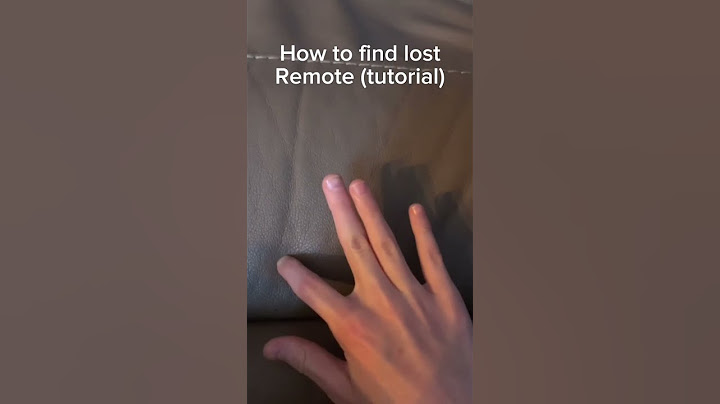 How to find lost remote (tutorial) #shorts