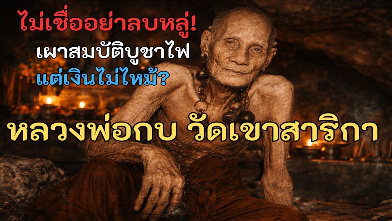 หลวงพ่อกบ วัดเขาสาริกา|ไม่เชื่ออย่าลบหลู่! ปาฏิหาริย์หลวงพ่อกบ เผาสมบัติบูชาไฟ แต่เงินไม่ไหม้?