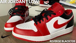 aj 1 low black toe