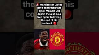 Tyrell Malacia to Leave Manchester United as Free Agent 🔴 | Club Confirms Exit#shorts