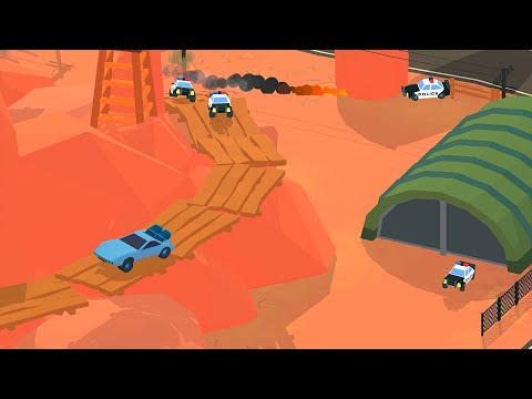 Smash racing - drive from cops, make an epic crash!