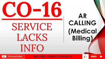 CO16 DENIAL IN MEDICAL BILLING SERVICE LACKS INFORMATION SCENARIO  #medicalbilling #claim #US