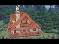 Minecraft | How to Build a Cozy Spruce Cabin - Taiga Biome - (READ DESCRIPTION)