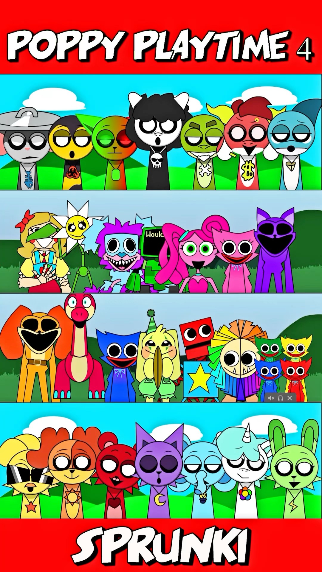 Incredibox Sprunki Poppy Playtime 4 Mode