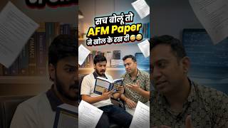AFM Paper Ne Khol Ke Rakh Di 😂💀 | CA Student Reality #shorts