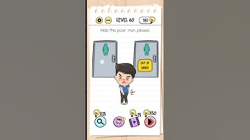 Brain test level 60 // Help this poor man please