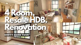 Resale HDB 4 Room | HDB Renovation + Buying Tips | Empty House Tour | Bukit Panjang