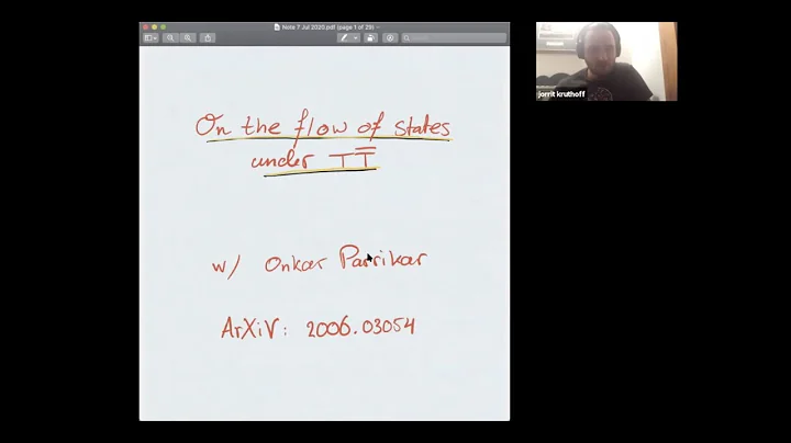 On The Flow Of States Under TTbar | Jorrit Kruthof...