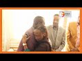 Raila odinga and other azimio leaders condole with aileen ogolla wife to general francis ogolla