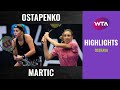 Jelena Ostapenko vs. Petra Martic | 2020 Ostrava First Round | WTA Highlights