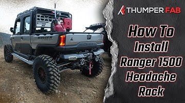 Polaris Ranger 1500 Winch Headach Rack Install | Thumper Fab