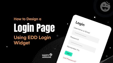 How to Design a Login Page using EDD Login Widget