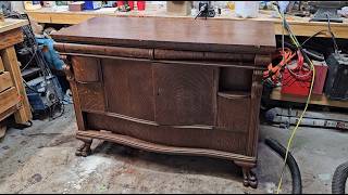 Restoring An Antique Quarter Sawn Oak Sideboard