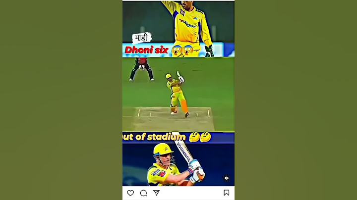 Dhoni ne six mara bol boundary ke bahar #funny video