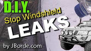 DIY How To Fix Windshield Leaks EASY Save Your Money Putting Flex Seal To The Test by JBorde.com