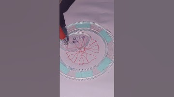 Two intertwined hearts with a magical triangle #spirographshr  #asmrvideo #satisfying #art