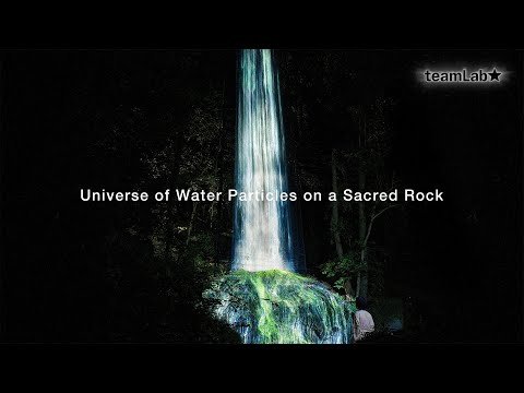 Universe of Water Particles on a Sacred Rock