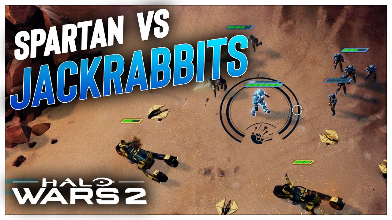 His Spartan got DESTROYED by Jackrabbits! Halo Wars 2