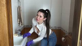 Cleaning My Home And Have Fun Cute Josephine Stali House Cleaning Video
