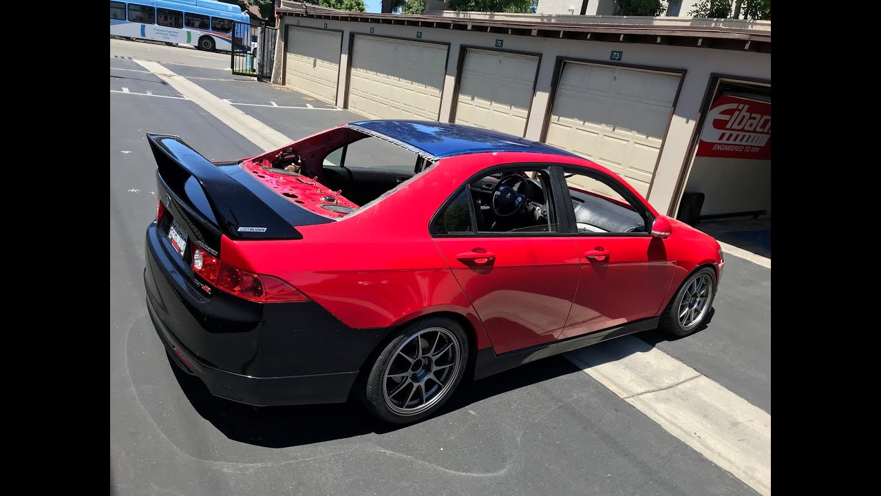 Swapping the roof on my TSX to CL7 slicktop