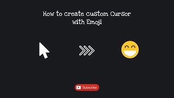 How to create custom Cursor with Emoji | HTML & CSS
