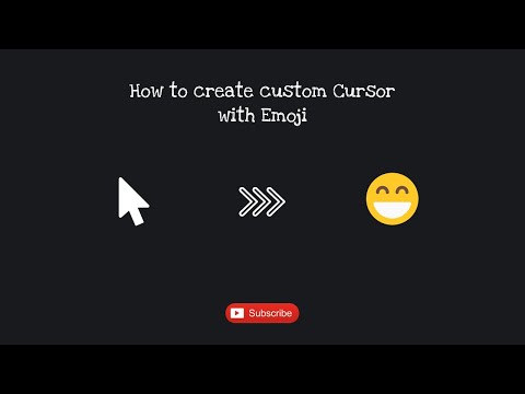 How to create custom Cursor with Emoji | HTML & CSS