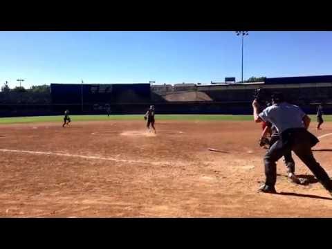 Shelbie base hit off the pitcher