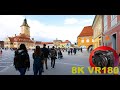 BRASOV people watching in The Council Square Piața Sfatului ROMANIA 8K 4K VR180 3D Travel