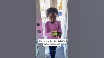 Can you solve this #rubikscubechallenge? #shorts #rubikscube #educational #kids