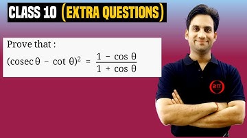 Prove that : (cosec θ - cot θ)² = (1-cos θ)/(1+cosθ)