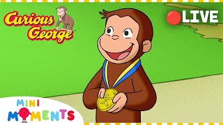 Live 🔴 | Winning The Race 🏆 | Non-Stop Curious George | Mini Moments