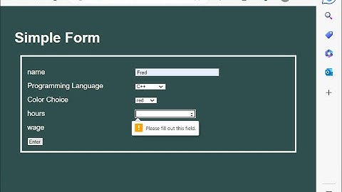 Python Flask WT-Forms Demo: Intro to Validation -- Input Required