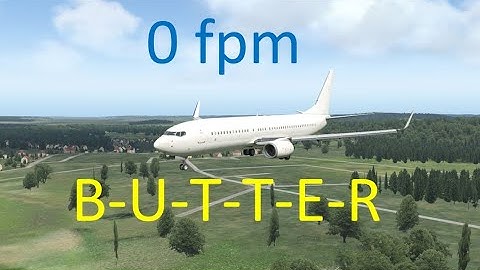 Butter landing on b738 (0 fpm) mouse yoke #swiss001landing