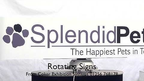 Rotating Signs and revolving displays #revolvingdisplay