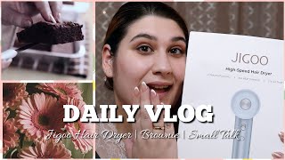 Daily Vlog: Jigoo Hair Dryer H300 •Brownie Recipe •Small Talk || Anastasia's Beauty