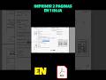 Como imprimir 2 páginas en 1 hoja en PDF ✅️✅️