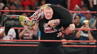 Brock Lesnar takes Heath Slater to Suplex City- Raw, Aug. 15, 2016  Full HD 720