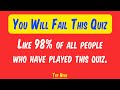 Unbeatable Knowledge Quiz