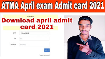 ATMA admit card 2021 April Session exam date | ATMA April session Admit card 2021 |@sahilsharmajobs